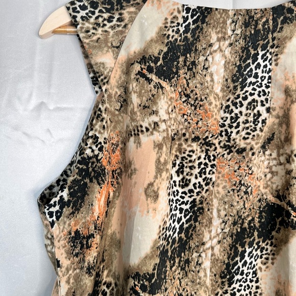 Pink Collection Sleeveless Tunic Animal Print Mixture Size Large - Picture 6 of 8